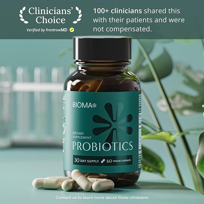 BIOMA Probiotics - Digestive Health Probiotic - Gut Support for Men & Women with Xylooligosaccharides, Tributyrin & Bifidobacterium - Vegan & Gluten Free - 180 Delayed-Release Capsules (90-Day Supply)