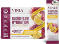 VINIA Resveratrol Electrolyte Hydration Powder Mix, Lemonade | Boost Blood Flow & Circulation | Sea Salt, Coconut Water Potassium, Magnesium, Informed Sport Certified, 30 Sticks