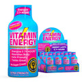 Vitamin Energy Vitamin D Extra Strength Energy Shot Mixed Berry 12 Pack, 260mg Natural Caffeine, B-Complex, Vitamin D, Wellness Support, Keto, Zero Sugar, Gluten-Free Vegan Kosher, 1.93 fl oz