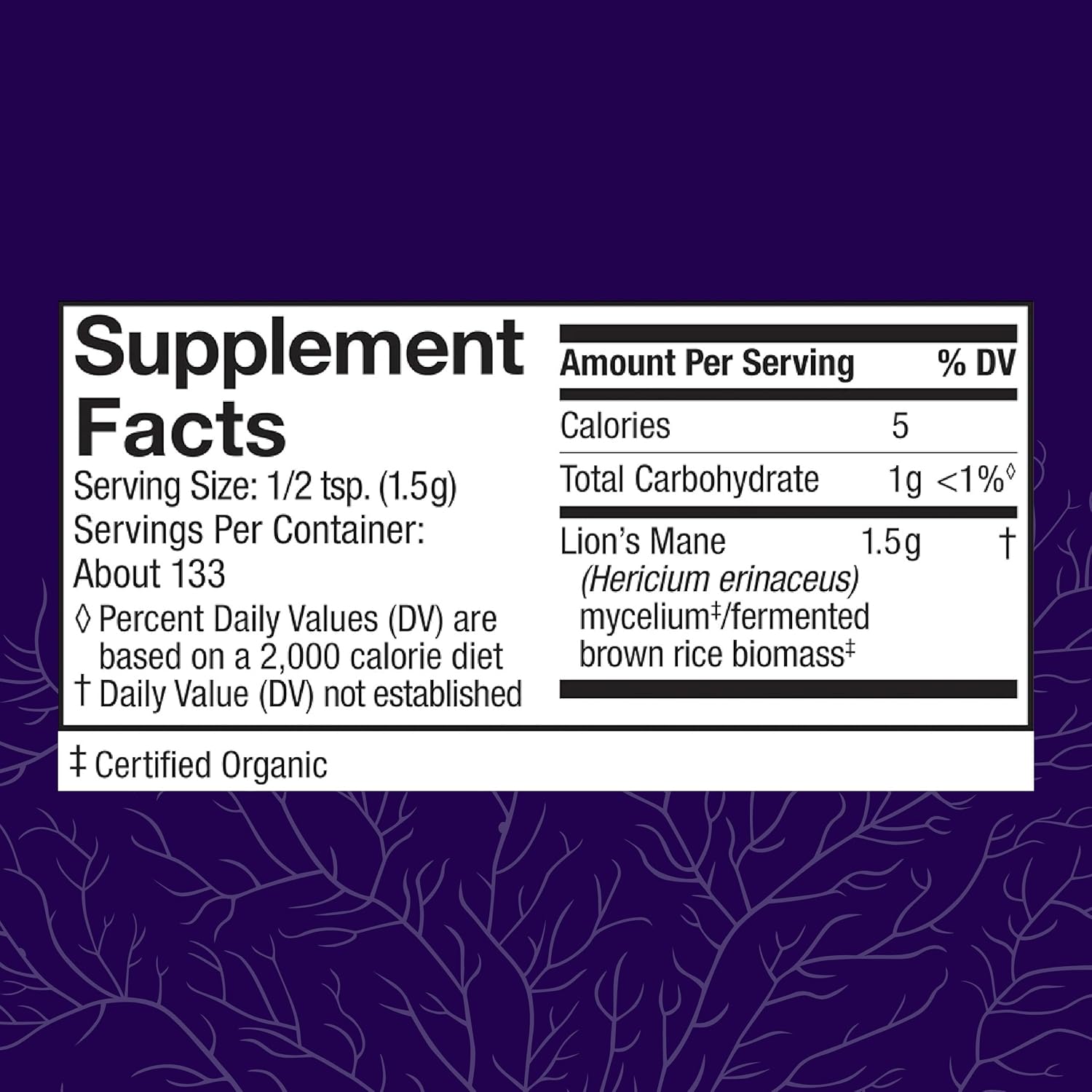 Host Defense Lion's Mane Powder - Brain Health Support Supplement - Mushroom Supplement to Support Focus & Memory Function - Immune & Nervous System Support Supplement - 7 oz (133 Servings)*