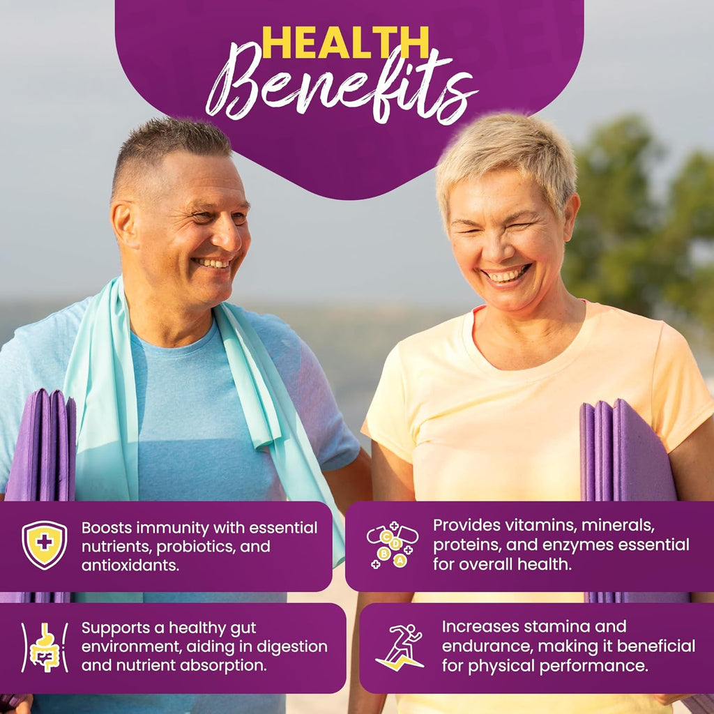 Bee Bread Capsules – Nutrient-Rich Superfood for Energy Boost, Immune Support Supplement | Non-GMO, Gluten-Free, 60 Easy-to-Swallow Veggie Capsules