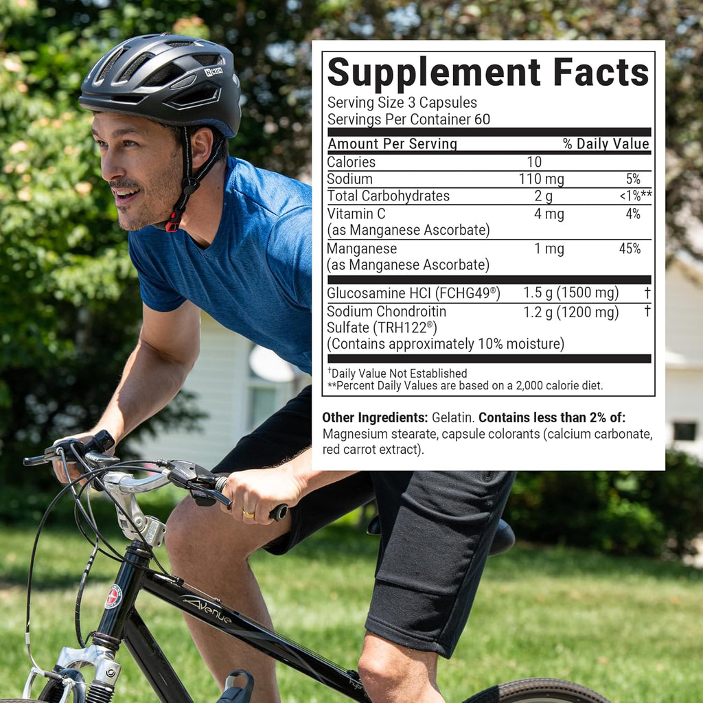 Nutramax Laboratories Cosamin® DS Joint Health Supplement with Glucosamine & Chondroitin for Adult Men & Women, Joint Supplement, 180 Capsules