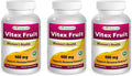 Best Naturals Vitex Chasteberry 400 mg 250 Capsules (Pack of 3)