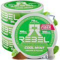 Nootropic Energy Caffeine Pouches (Cool Mint) • 100mg Caffeine • Alpha GPC • Huperzine A & Essential Vitamins • Sugar-Free • Coconut Fiber Technology • 15 Pouches Per Can (Pack of 4)