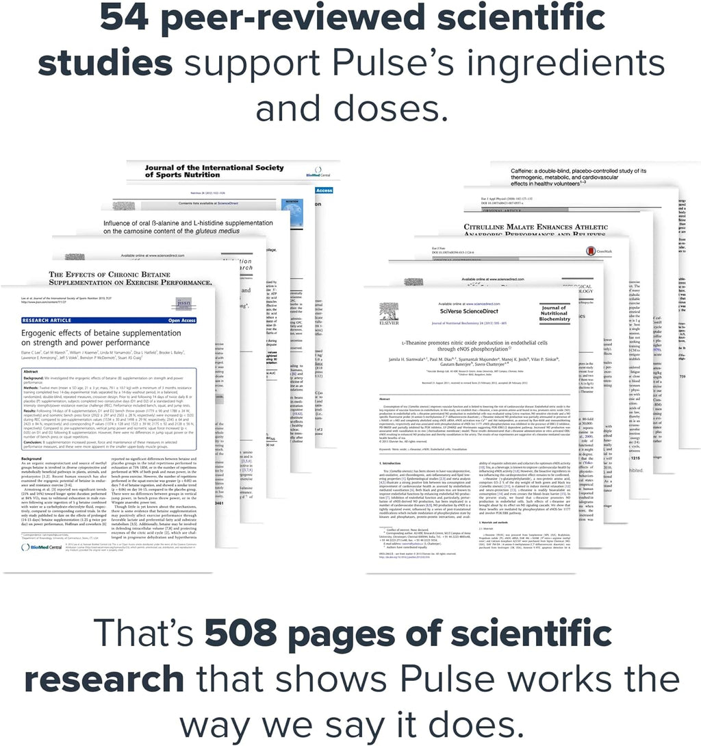 LEGION Pulse Pre Workout Supplement - All Natural Nitric Oxide Preworkout Drink to Boost Energy, Creatine Free, Naturally Sweetened, Beta Alanine, Citrulline, Alpha GPC (Caffeine Free Green Apple)