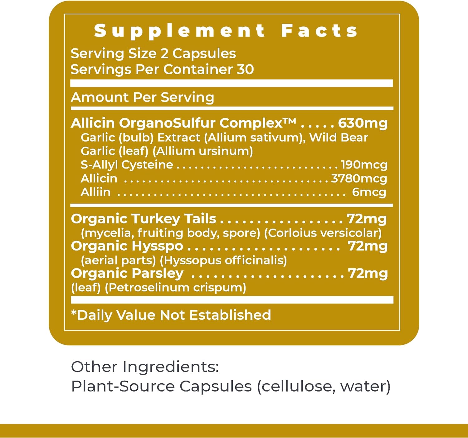 Premier Research Labs Allicidin - Garlic Allicin Supplement, Garlic Supplements, Garlic Pills, Allicin Extract, Garlic Extract, Odorless Garlic Capsules, Immune Support - 60 Vegetarian Capsules