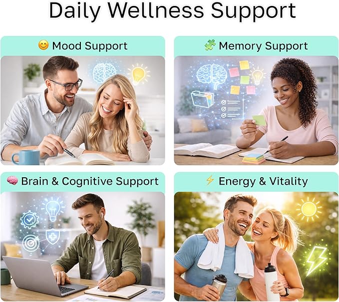 Lion’s Mane Supplement Capsules 1000mg – Organic Mushroom Complex with Alpha GPC – Daily Wellness & General Vitality Support – Vegan, Non-GMO, Gluten-Free – Melena de León Orgánico – 120 Capsules