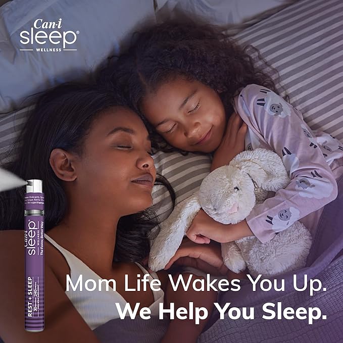 Fast-Acting Sleep Spray with Melatonin, GABA & 5-HTP - Natural Oral Sleep Aid to Fall Asleep Quickly & Wake Refreshed - Can-i Sleep Supplement for Adults - 30 Servings