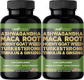 Gade Nutrition Ashwagandha with Maca Root, Horny Goat Weed, Turkesterone Supplement, Tribulus Terrestris, Panax Ginseng Pack of 2