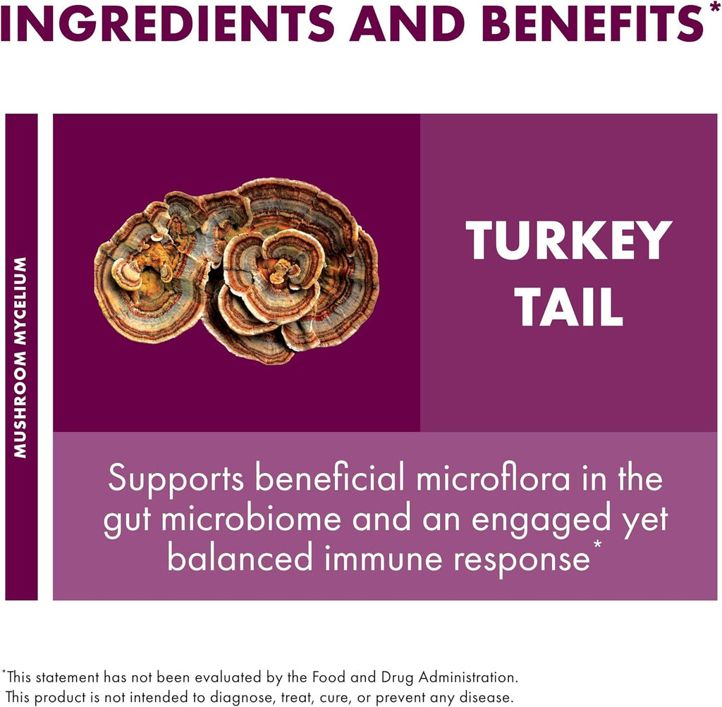 Host Defense Turkey Tail Extract - Digestive Health & Immune Response Support Supplement - Mushroom Supplement for Gastrointestinal & Gut Microbiome Support - 1 fl oz (30 Servings)*