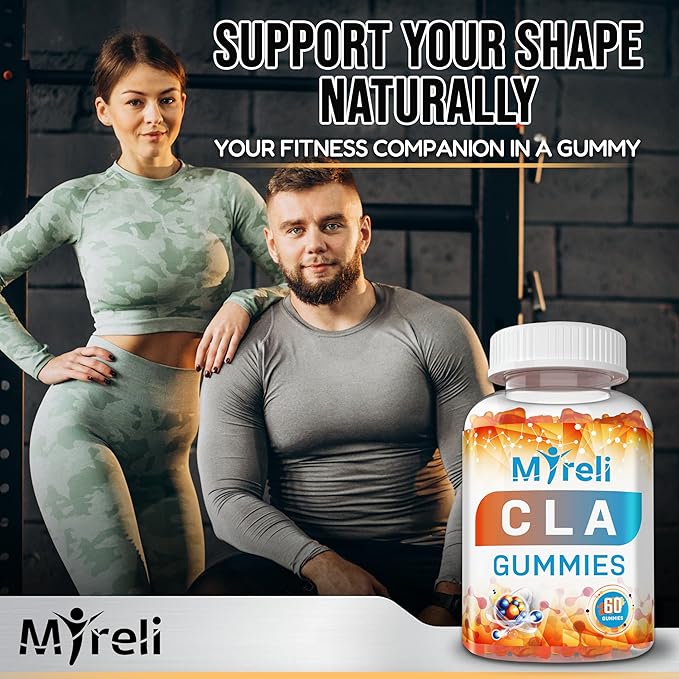 CLA 1000mg Vegan Gummies for Men and Woman 1000mg - 60 Vegan Conjugated Linoleic Acid Chews for Lean Body Support & Caloric Regulation, Resistance Supplement Chews for Muscle, Sugar-Free, Non-GMO