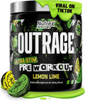 Outrage Ultra HIGH STIM Pre-Workout Powder for Men | 400mg Caffeine, L-Citrulline, Beta-Alanine, Creatine | Extreme Energy, Focus, Strength & Endurance (30 Servings, Lemon Lime)
