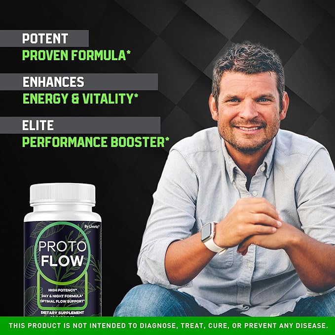 LIVORKA (2 Pack) Proto Flow - Proto Flow Support, ProtoFlow, ProtoFlow Reviews, ProtoFlow Formula, Proto Flow Male Capsules, Proto Flow Supplement for Men, Proto Flow Pills, 120 Capsules for 2 Months