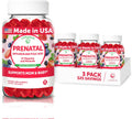 Lunakai USA Made Prenatal Vitamins with Iron & Folic Acid - Delicious Pregnancy Multivitamin Gummies for Women, 3 Pack