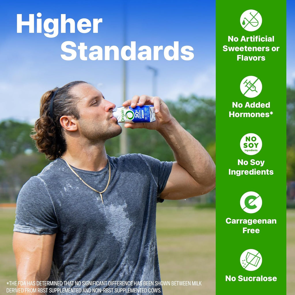 Orgain 30g High Protein Shake, Dairy Isolate Milk Protein, Fruity Cereal, 6g BCAAs, <1g Sugar Per Serving, Meal Replacement, Ready to Drink, Keto Friendly, Gluten-Free 11 Fl Oz (Pack of 12)