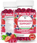 LUNAKAI USA Made Menopause Relief Gummies – Natural Menopause Supplements for Women with Black Cohosh & L-Theanine – Daily Support for Hot Flashes, Night Sweats & Hormonal Balance, 60ct