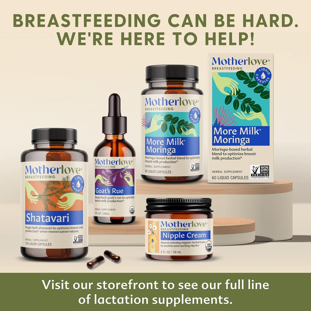 Motherlove More Milk Plus Tincture (4 oz Value Size) Fenugreek-Based Lactation Supplement to Support Breast Milk Supply—USDA Certified Organic, Vegan, Kosher, Soy-Free