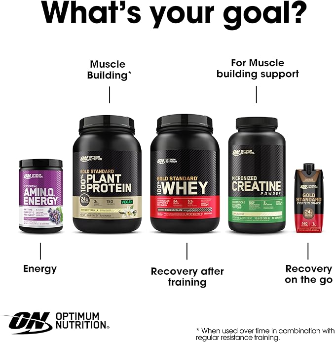 Optimum Nutrition Amino Energy Powder – Energy & Focus Pre Workout with Amino Acids, BCAA, Green Tea Caffeine & Coffee, Muscle Recovery Support – Orange Cooler, 30 Servings (Packaging May Vary)