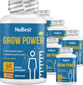 NuBest Grow Power - Powerful Supplement for Age 10+ & Teens - Supports Bone Strength, Stronger Bone and Overall Health with Calcium, Vitamin D3, Phosphorus, Magnesium, Zinc & More - 6 Pack