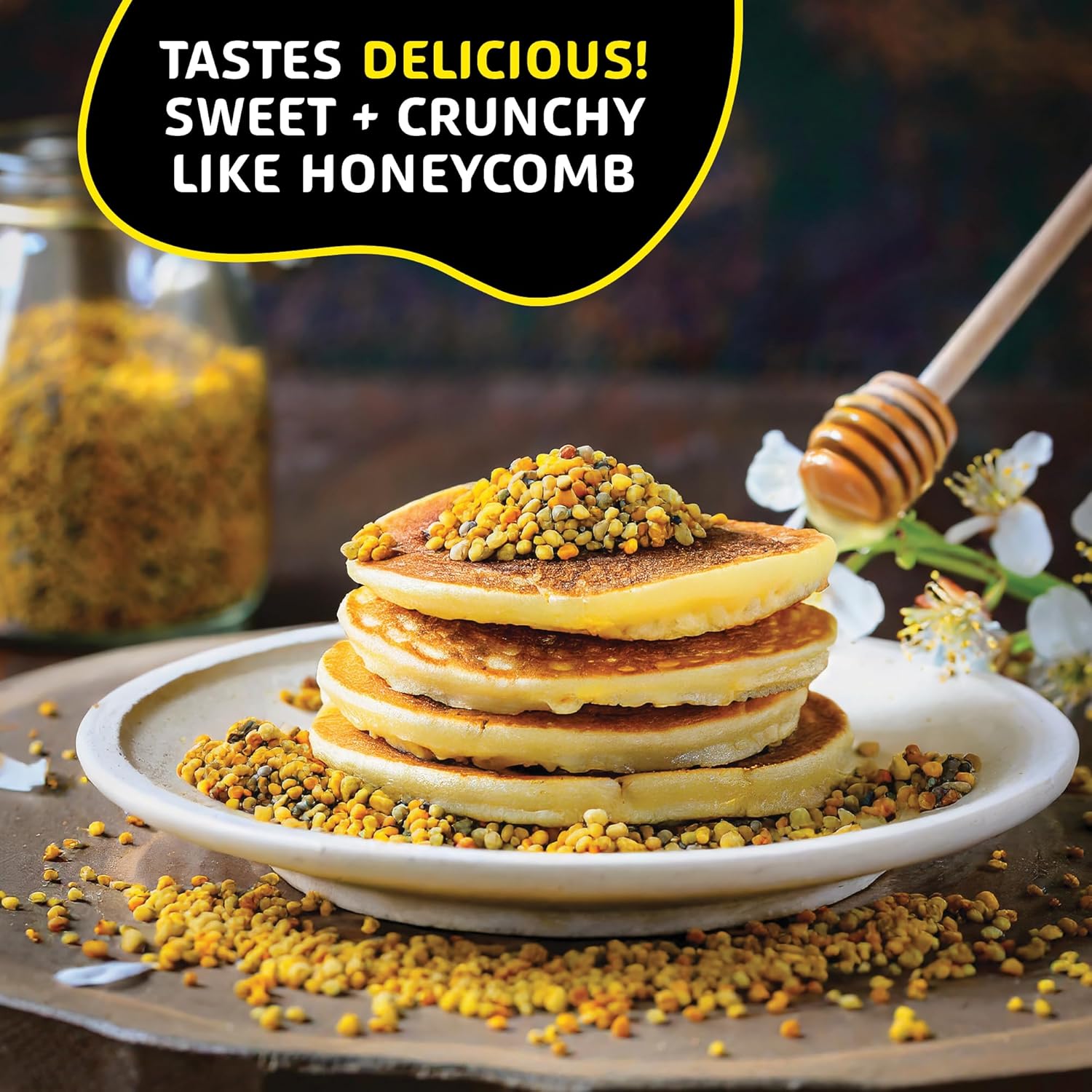 Bee Pollen Granules - Nature's Superfood, Superior Taste - Western Australia Pure Bee Pollen for Optimal Health (1.1 Pound)