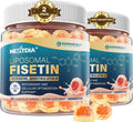 Liposomal Fisetin Complex Gummies - Healthy Aging & Cellular Renewal Support - 98% Purity Fisetin Supplement w/Trans-Resveratrol, Quercetin, Luteolin, Vitamin C & E, 1-A-Day, Vegan 120 Servings