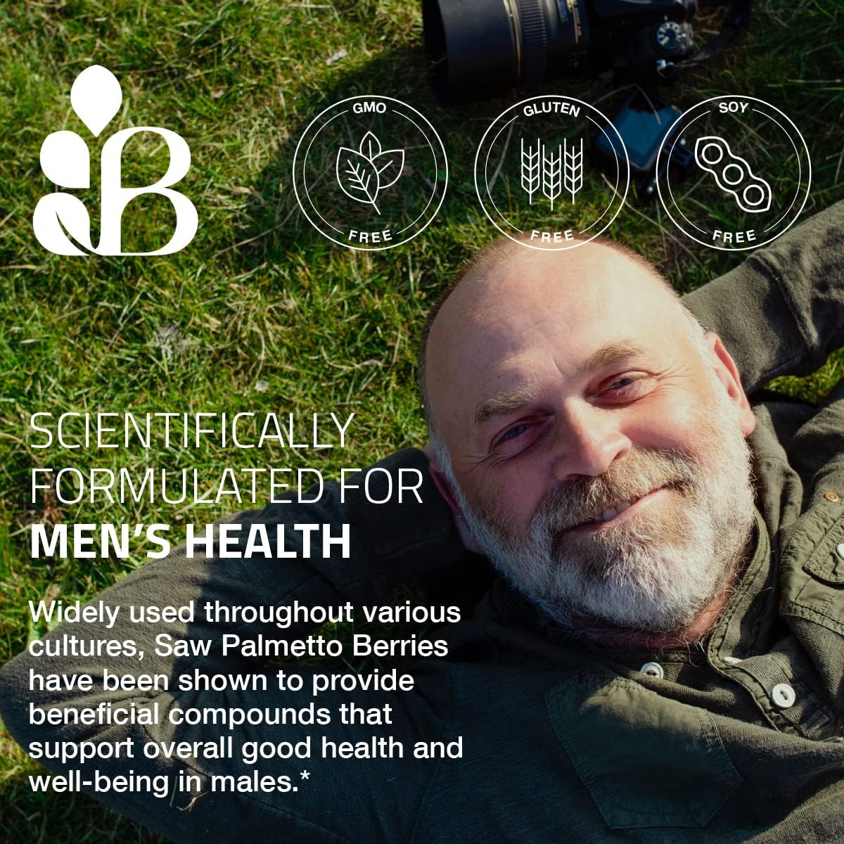 Bronson Saw Palmetto Extra Strength Supports Healthy Prostate Function & Urinary Health Support - Non GMO, 100 Vegetarian Capsules