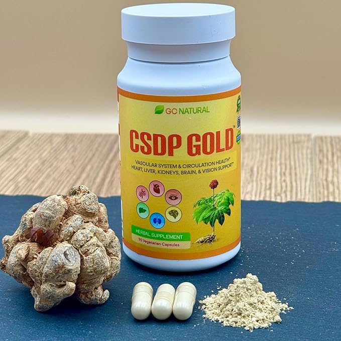 CSDP Gold Ginseng Herbal Supplement, Supports Circulatory System