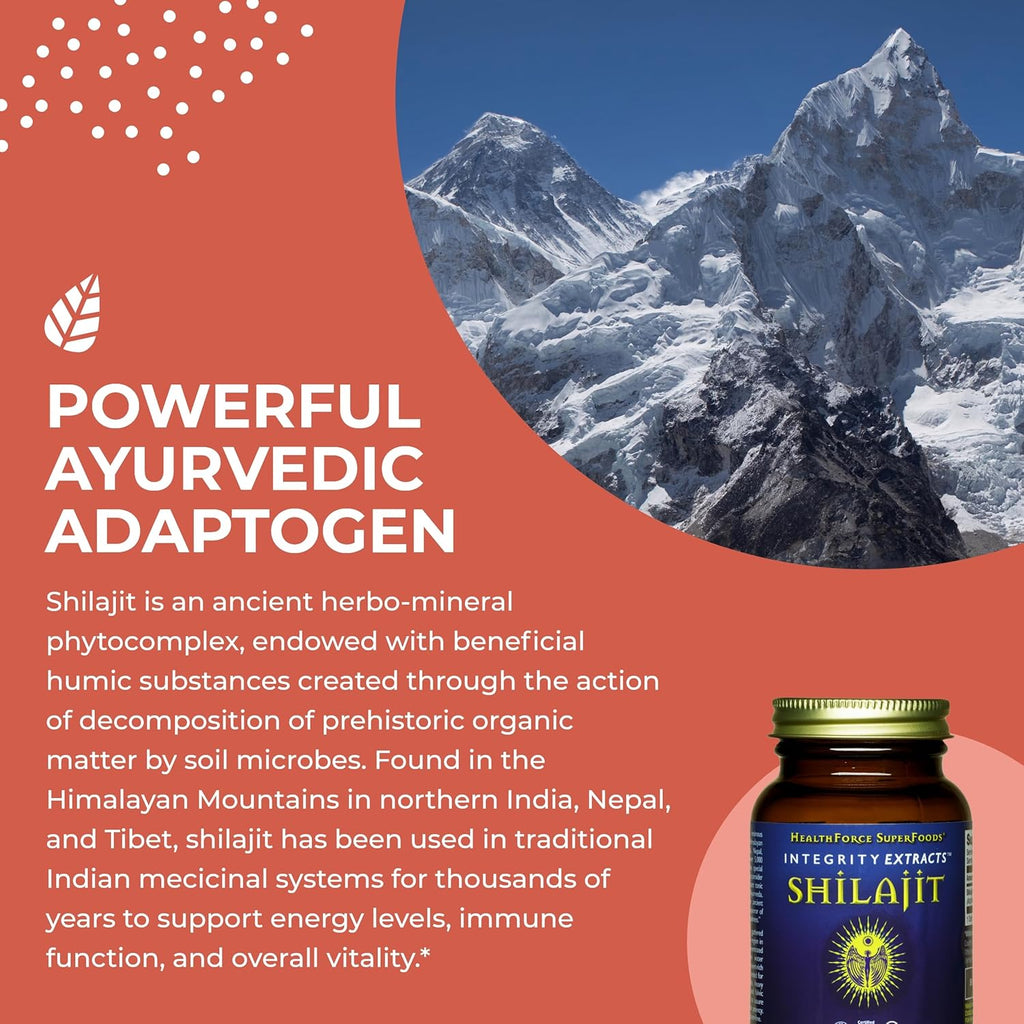 HealthForce SuperFoods Shilajit - 120 VeganCaps