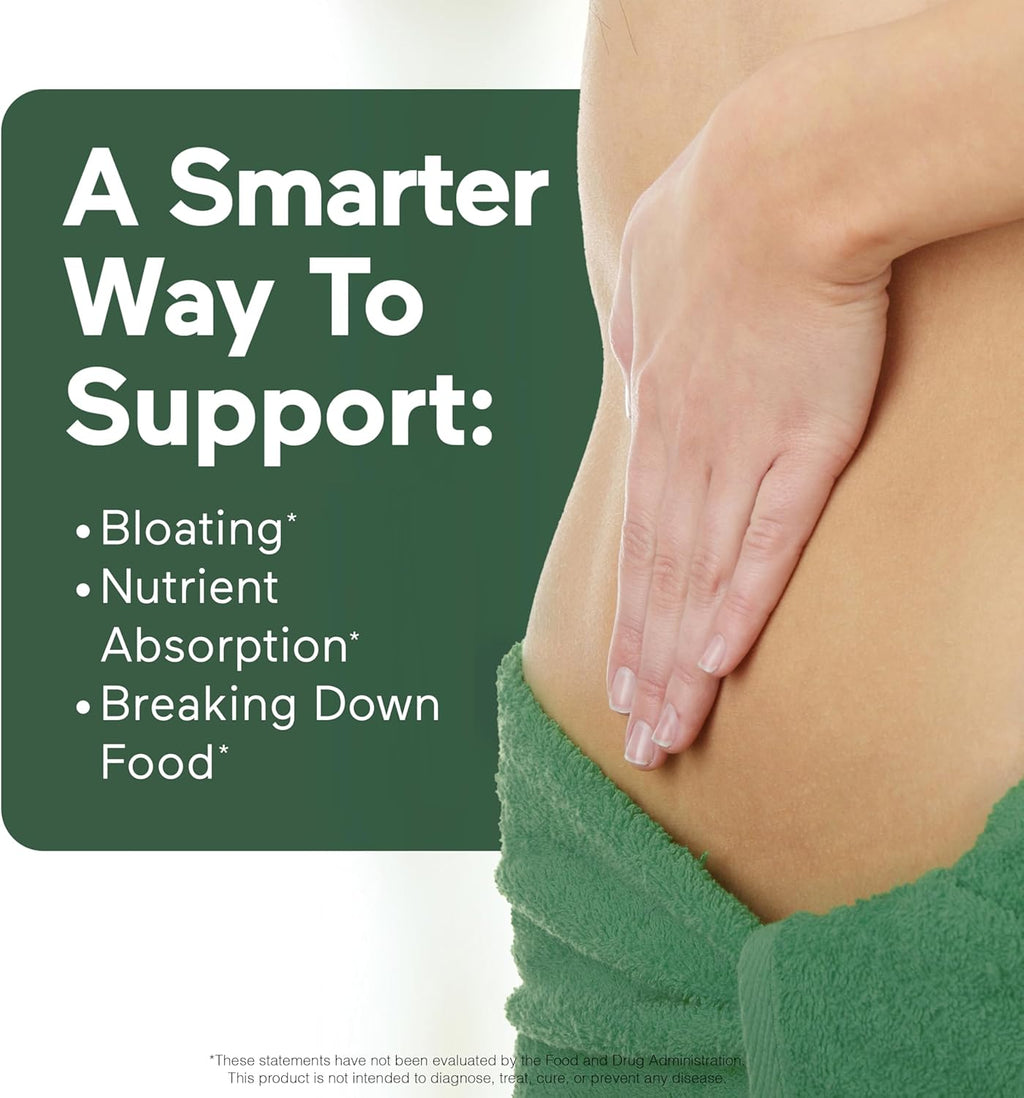 Smarter Nutrition Vegan Digestive Enzymes - Digestion Bloating & Gut Health Support with 16 Multi Enzymes for Nutrient Absorption & Meal Time Comfort for Both Men & Women - 540 Count[180-Day Supply]