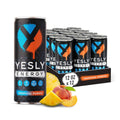 Yesly Energy Drink, Tropical Punch, Naturally Flavored Sparkling Energy Drink With Electrolytes, Magnesium, Potassium, Vitamin C, B6 & B12, Natural Caffeine From Green Tea, 12 Fl Oz Cans, 12 Pack