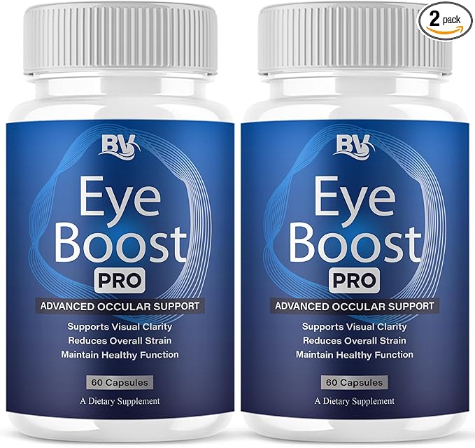 BLUE VIBE Eye Boost Pro Maximum Strength Overall Health & Wellness Support Supplement, Official EyeBoost Premium Wellness & Health Management Formula Supplement Pills (2 Pack - 120 Capsules)