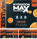 Salty Orange Flavor Sugar Free Electrolyte Hydration Packets, 40 Sticks Electrolyte Powder Drink Mix, Liquid Daily IV Flavors | 9 Vitamins & Nutrients | 2 Hydration Factors