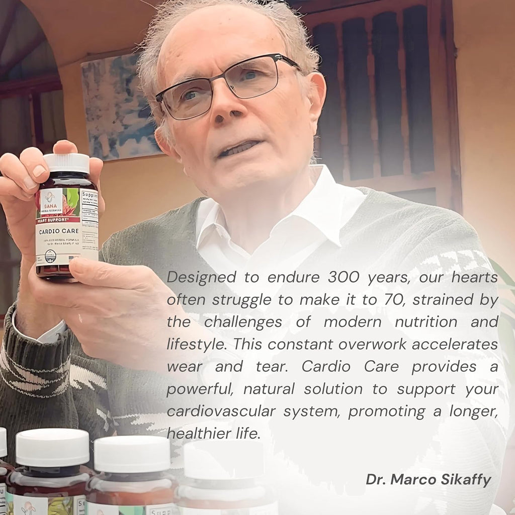 Artery Plaque Removal & Circulation Support – 4-Element Heart Health Supplement for Healthy Cholesterol – 1 Month Supply – by Sana Herbal & Dr. Marco Sikaffy