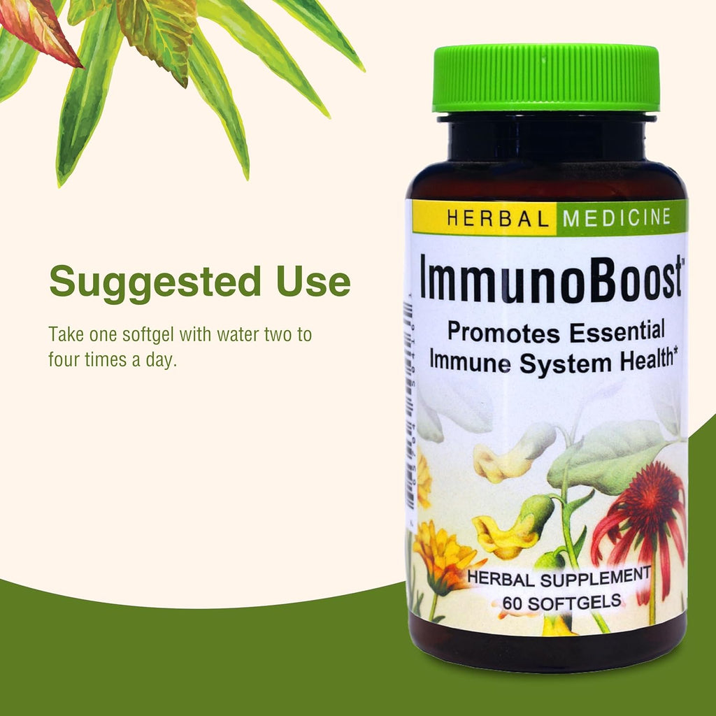 Herbs Etc. Immunoboost - Herbal Supplement for Immune System Support - Immune Health Support with Echinacea Angustifolia, Astragalus & Calendula - Gluten-Free - 60 Softgels (60 Servings)