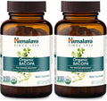 Himalaya Organic Bacopa Monnieri Nootropic Herbal Supplement, Mental Alertness, Supports Calm, Memory, Cognition, USDA Organic, Non-GMO, 750 mg, 60 Plant-Based Caplets, 2 Pack, 120 Day Supply