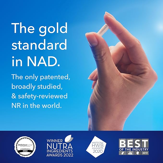 TRU NIAGEN BEAUTY NAD+ for Hair, Skin & Nails | Contains Niagen®, Astaxanthin, Hyaluronic Acid, Biotin | Supports Skin Elasticity & Moisture Retention | Daily Supplements for Men & Women | 30 Servings