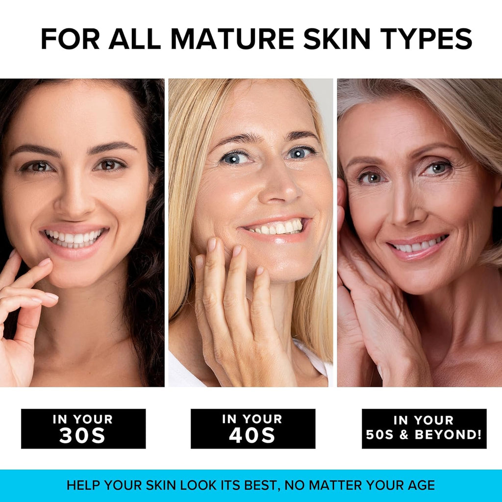 SimplyVital Collagen, Retinol & Hyaluronic Acid Cream - Anti-Aging Retinol Cream for Face, Neck & Décolleté - Made in USA - Daily Moisturizer Face Cream - 3.38 fl oz