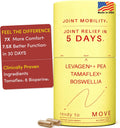 MOVE Fast Acting Joint Supplements | Tamaflex® Turmeric & Tamarind, Levagen®+ PEA Palmitoylethanolamide, Boswellia Serrata, Bioperine® Black Pepper Extract | Joint Support & Mobility | 60 Vegan Caps