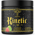 Ambrosia Kinetic Organic Preworkout, Mushroom Enhanced Natural Pre Workout Supplement, Nootropic Superfood Powder for Energy (Strawberry Guava)
