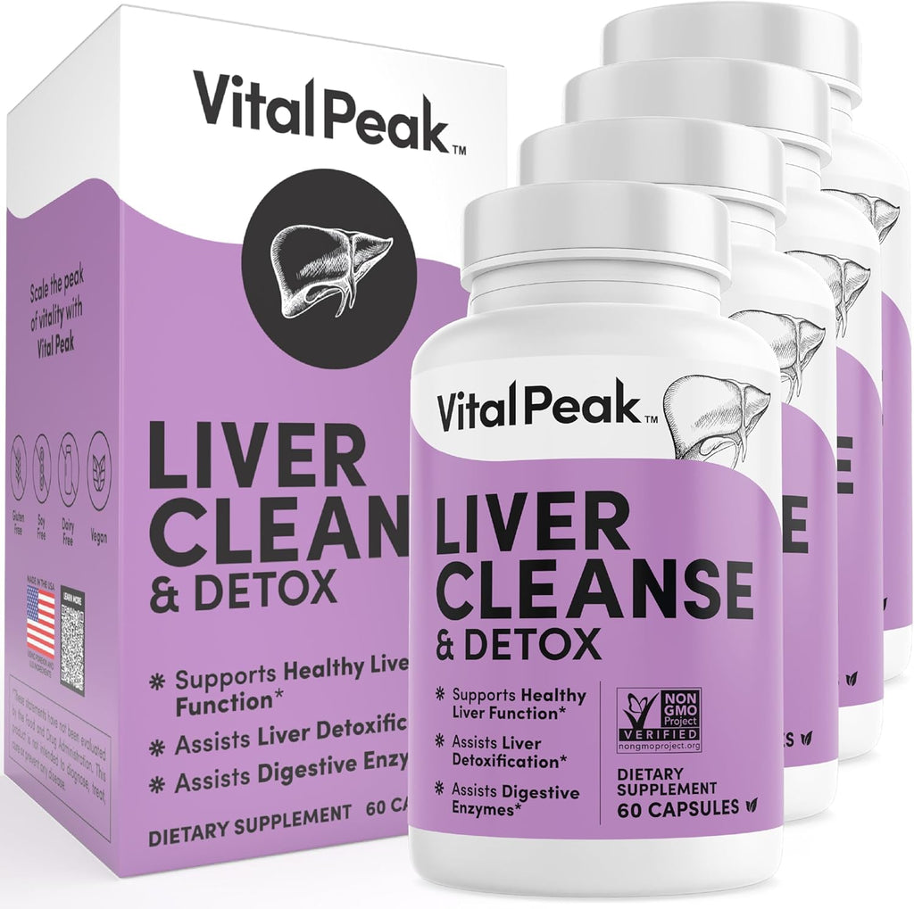 Liver Cleanse Detox & Repair - Liver Health Support Supplement - with Milk Thistle, Berberine, Beet Root Powder, Turmeric, Ginger, Dandelion Root, Artichoke, Grape Seed Extract & More - 240 Capsules