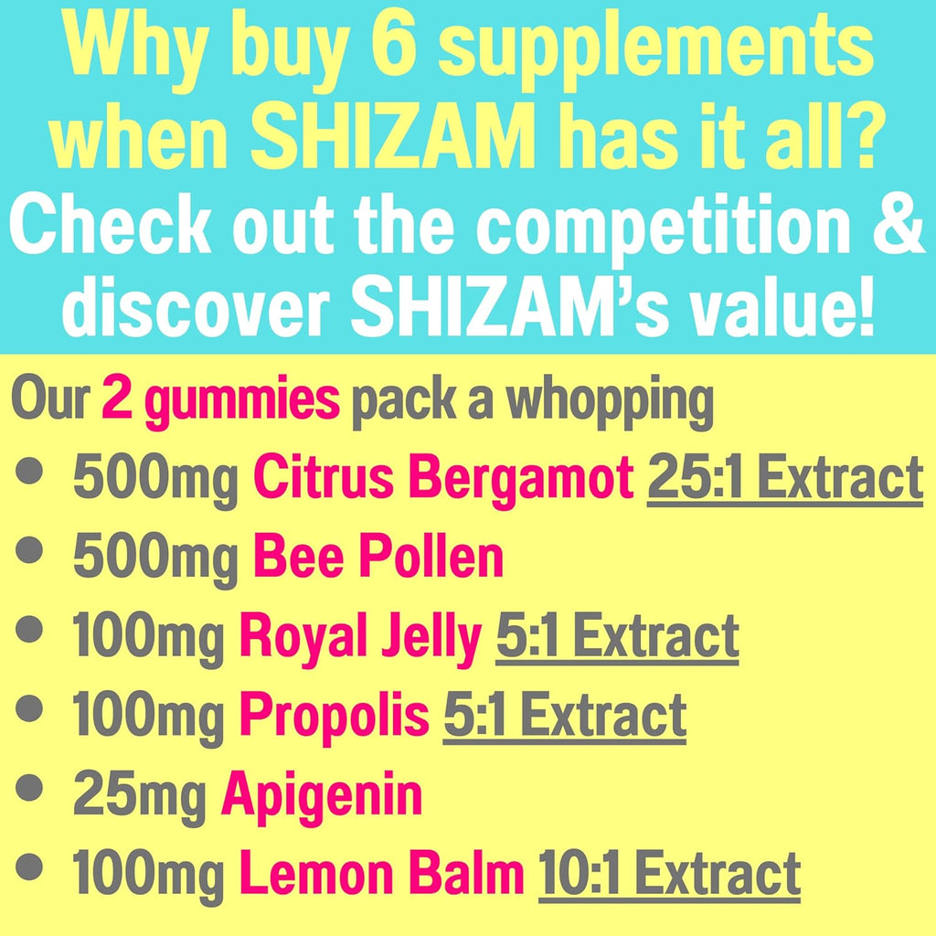 Bee Pollen Apigenin Citrus Bergamot Gummies w Organic Propolis Royal Jelly Honey Lemon Balm Extract, Supplement for Men Kids, Tincture Drops Powder Capsule Herb Capsules Supplements Alt, Pollan Polen