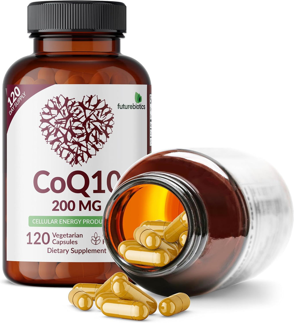Futurebiotics CoQ10 200 MG Cellular Energy Production, 120 Vegetarian Capsules