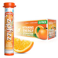 Zipfizz Daily Energy Drink Powder, Orange Soda, 20 Pack | 3-in-1 Sustained Energy, Rapid Hydration, and Essential Vitamins | Sugar-Free | Electrolyte Powder | Contains Vitamin B-12 & Antioxidants