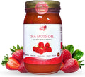 Healthy Herbs Sea Moss Gel (Sweet Strawberry) Wildcrafted from Jamaican St Lucia Gold Seamoss | Wild-Harvested Superfood With Over 90 Essential Vitamins & Minerals | Vegan, Non-GMO, US-Made (16 oz.)