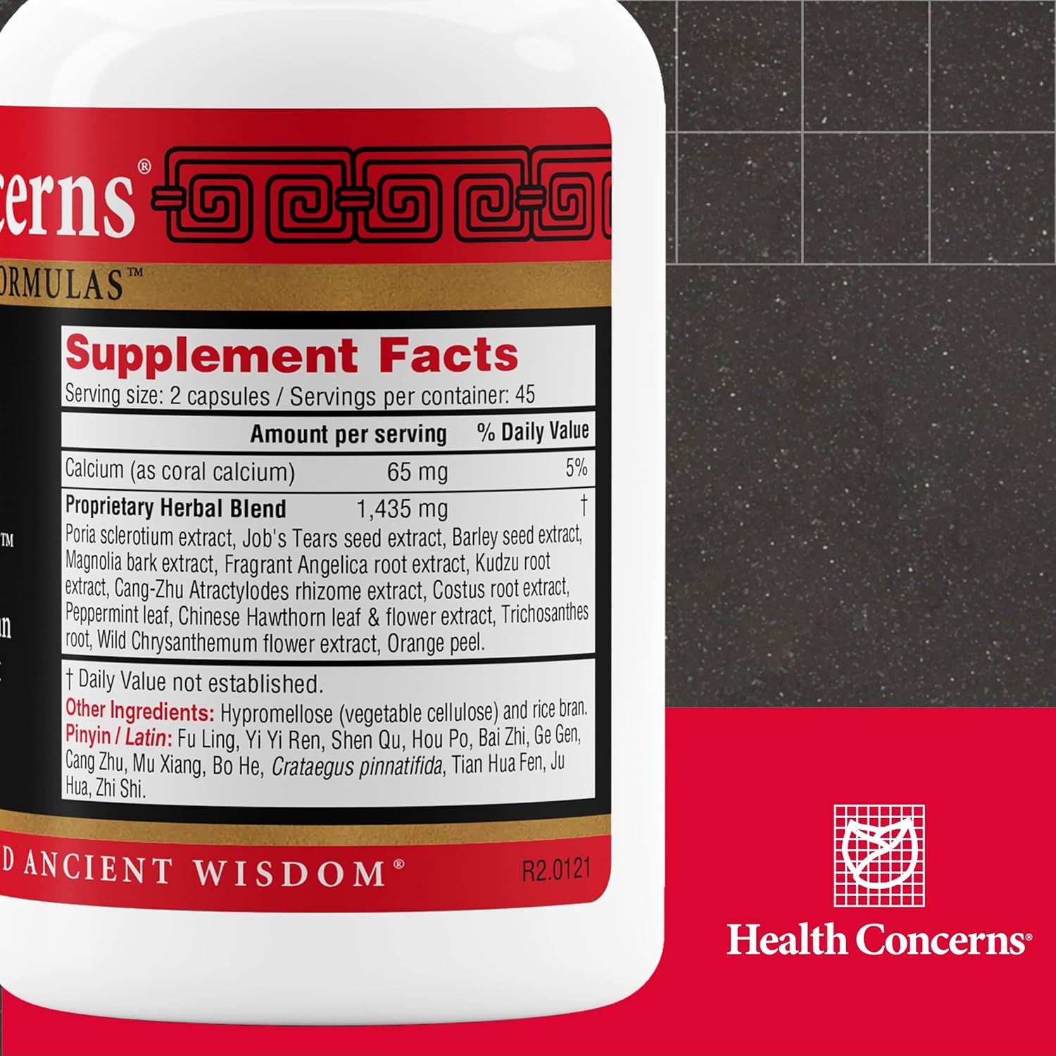 Health Concerns Quiet Digestion – Digestive Support for Upset Stomach, Gas, & Bloating – Herbal Chinese Formula with Bao He Wan – Supplement with Poria, Barley, & Mangolia Bark - 90 Capsules