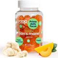 Troop Mushroom Lion's Mane Gummies, Supplement for Focus & Mood, Cognitive, Immune & Memory Support - Brain Boost, Natural Peach Mango Flavored Nootropic with Fruit Body Gummy - Vegan, 60 Count
