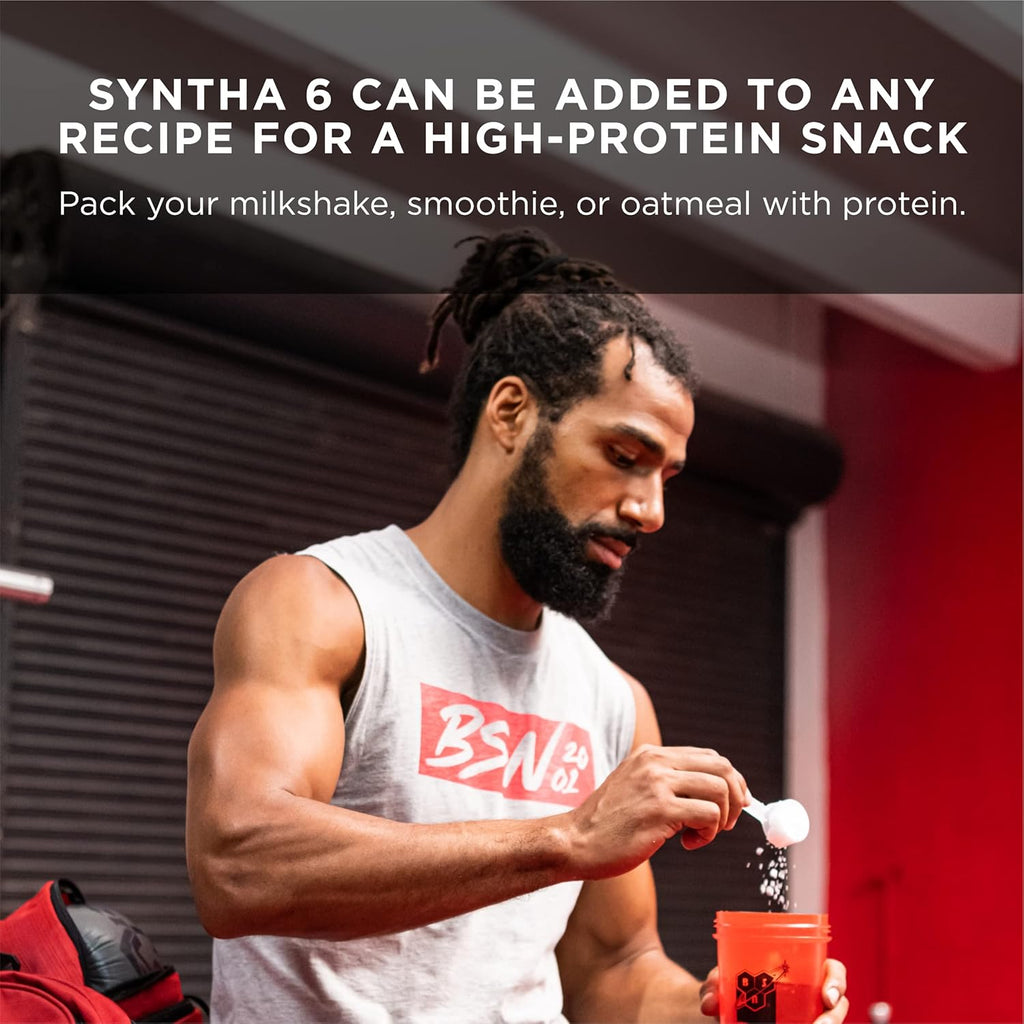 BSN SYNTHA-6 Whey Protein Powder with Micellar Casein, Milk Isolate, Chocolate Milkshake, 28 Servings (Packaging May Vary) Chocolate