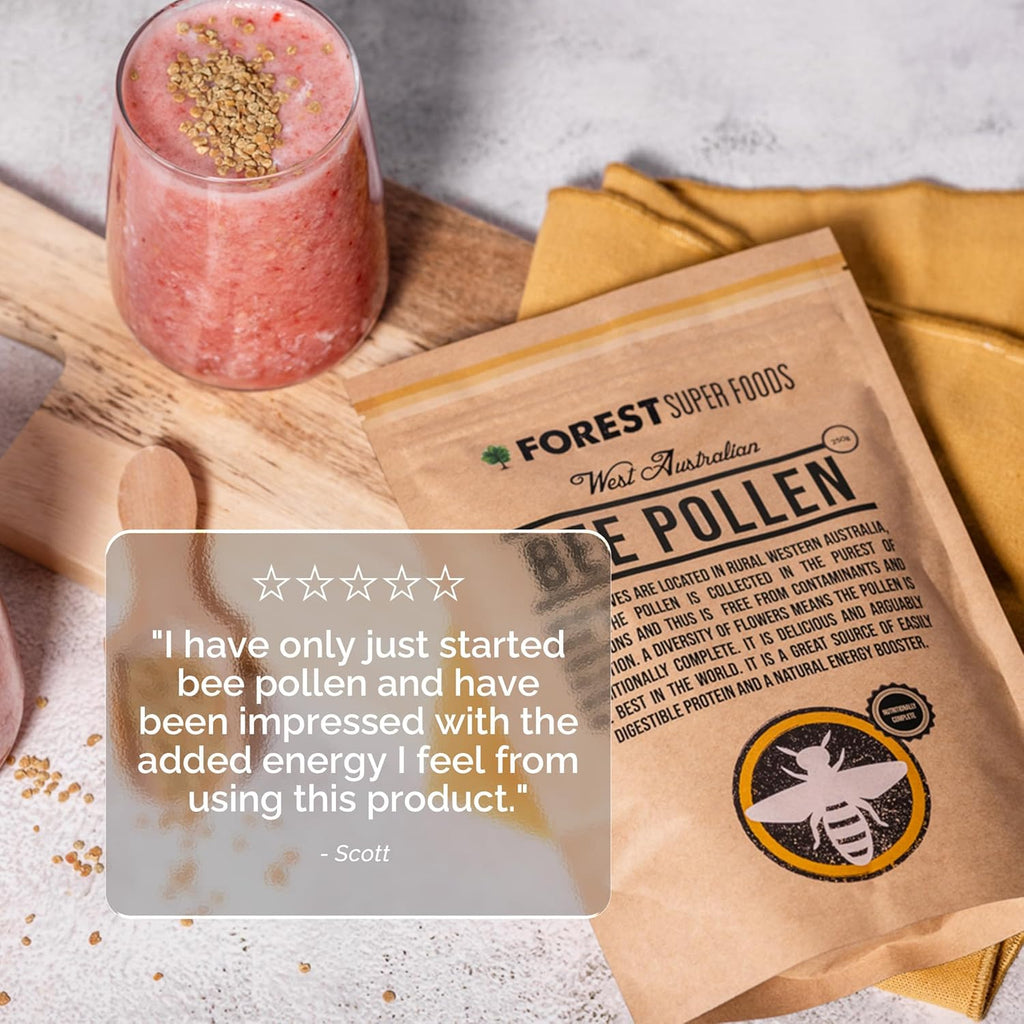 Western Australian Bee Pollen Granules 250g | Premium Quality + Not Imported | Nutrient-Rich Complete Food from