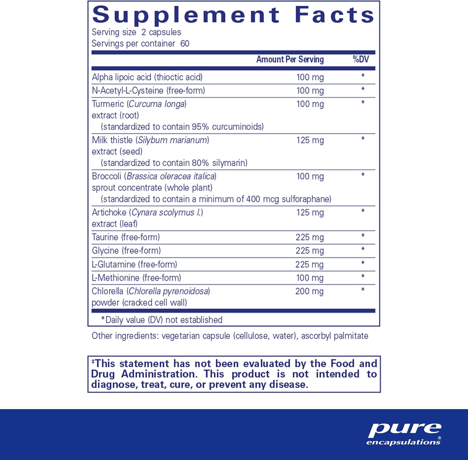 Pure Encapsulations Liver-G.I. Detox - Liver Cleanser & GI Detox* - with Alpha Lipoic Acid & Curcumin Extract - Gluten Free & Non-GMO - 60 Capsules