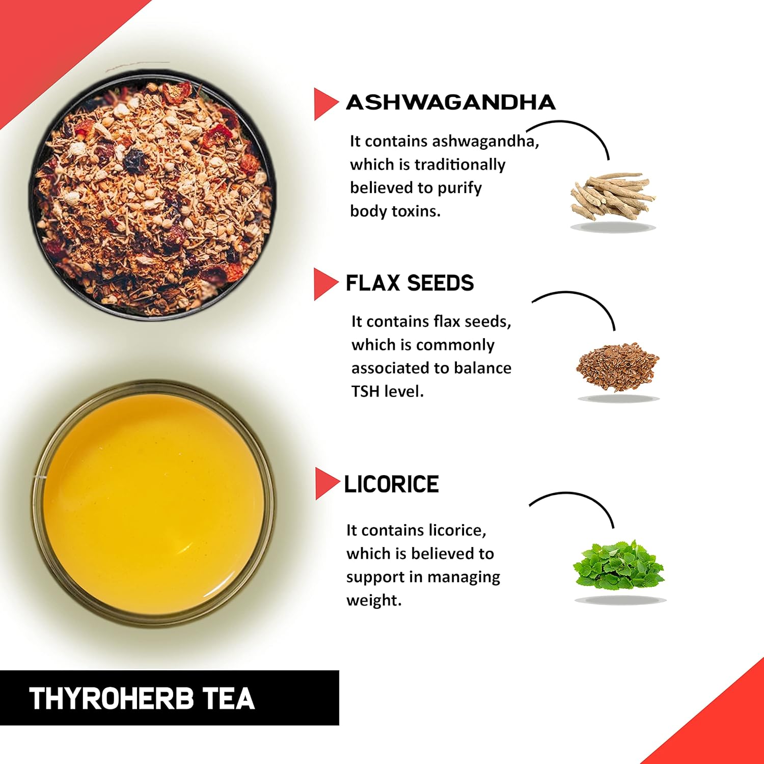 Teacurry Thyroid Support Tea (1 Month Pack, 30 Tea Bags) - Helps with Thyroid Support (TSH, T3, T4), Manage Weight - Thyro Herb Tea